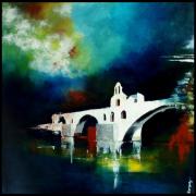 Pont d'Avignon - 80x80x2 - Disponible